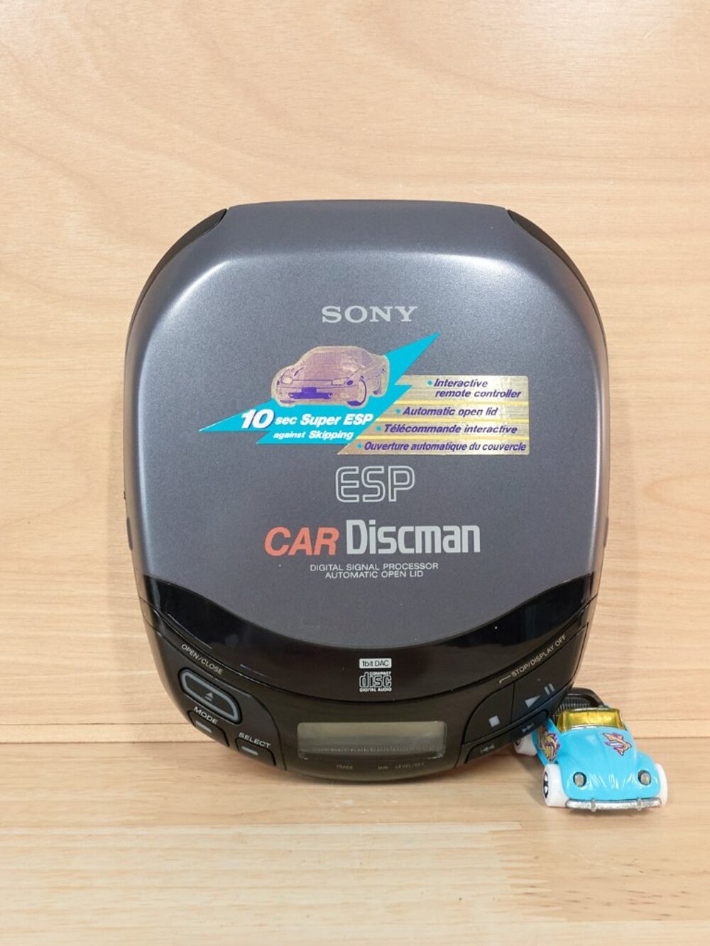 Sony Car Discman D-848K Portable CD Player 10 Sec ESP Automatic Lid Tested
